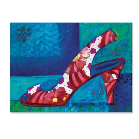 Fiona Stokes-Gilbert 'Shoe Flower' Canvas Art,14x19